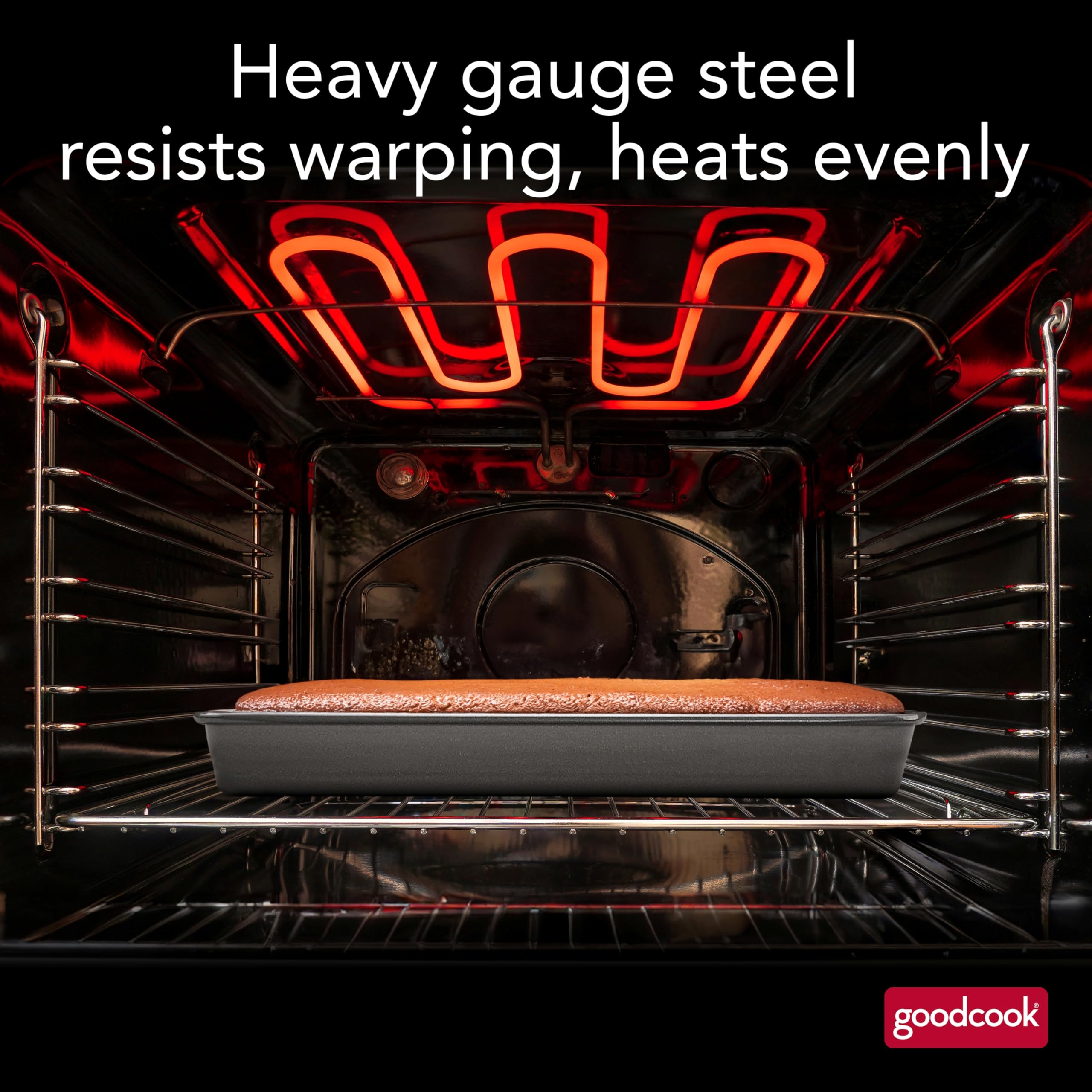 GoodCook 11x7 nonstick pan even heat distribution for consistent results