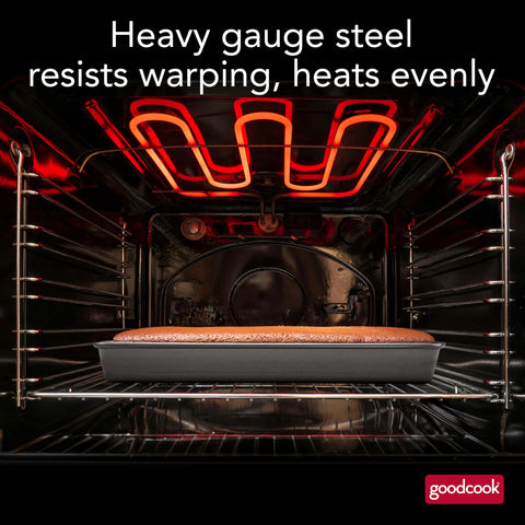 GoodCook 11x7 nonstick pan even heat distribution for consistent results