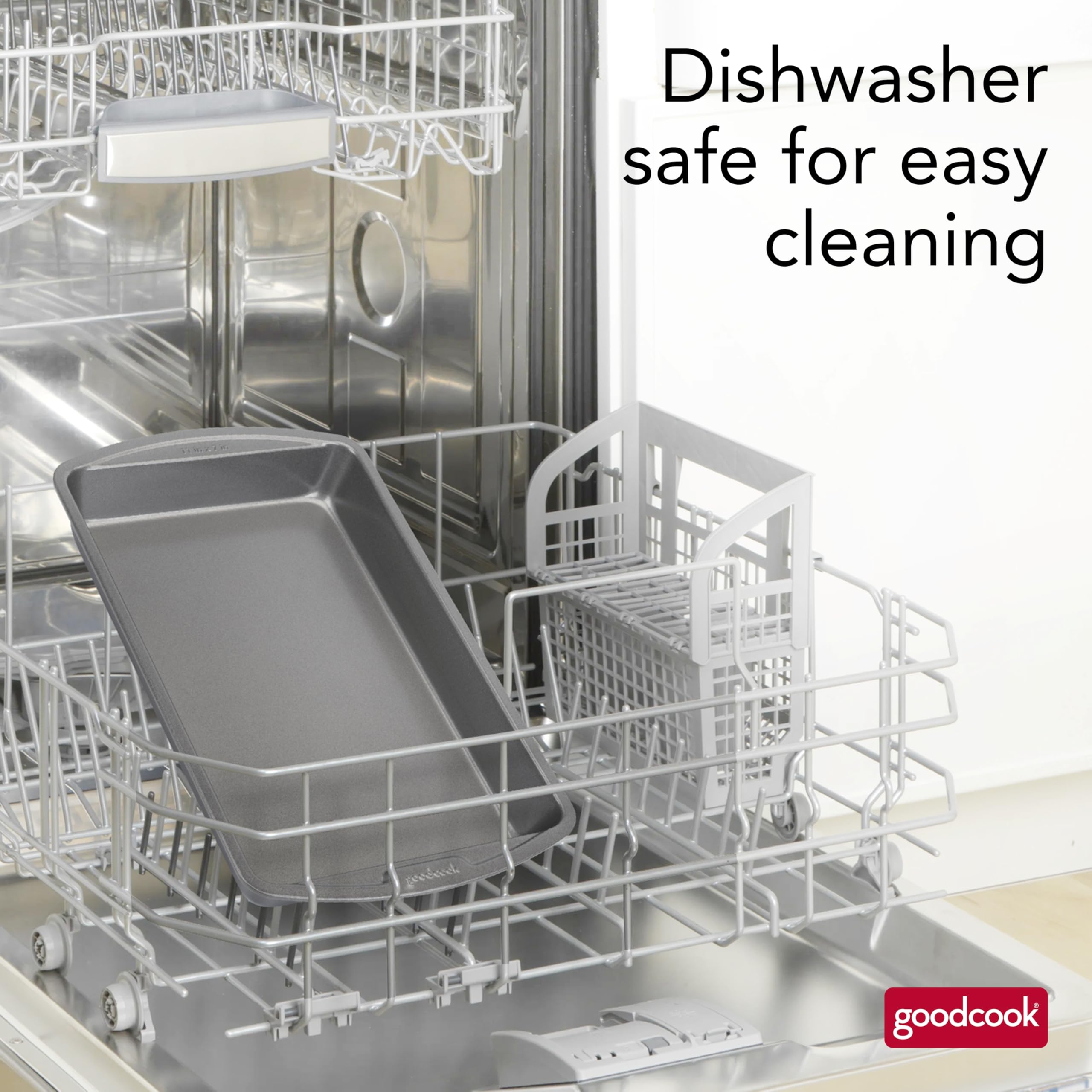 GoodCook 11x7 nonstick pan gray finish complements kitchen decor