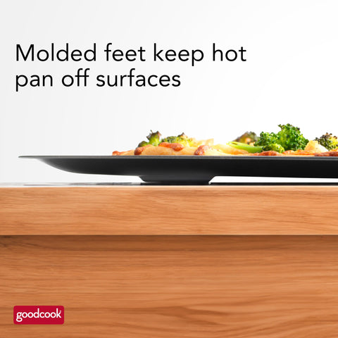 GoodCook AirPerfect fits standard ovens for family pizza nights.