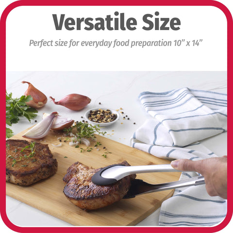 Durable edge-grain design of GoodCook bamboo cutting board