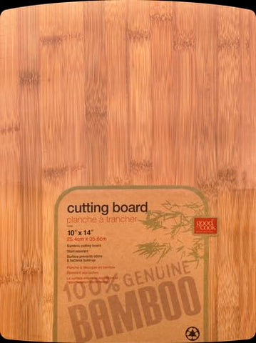 Close-up of GoodCook bamboo board edge-grain texture for knife-friendly prep