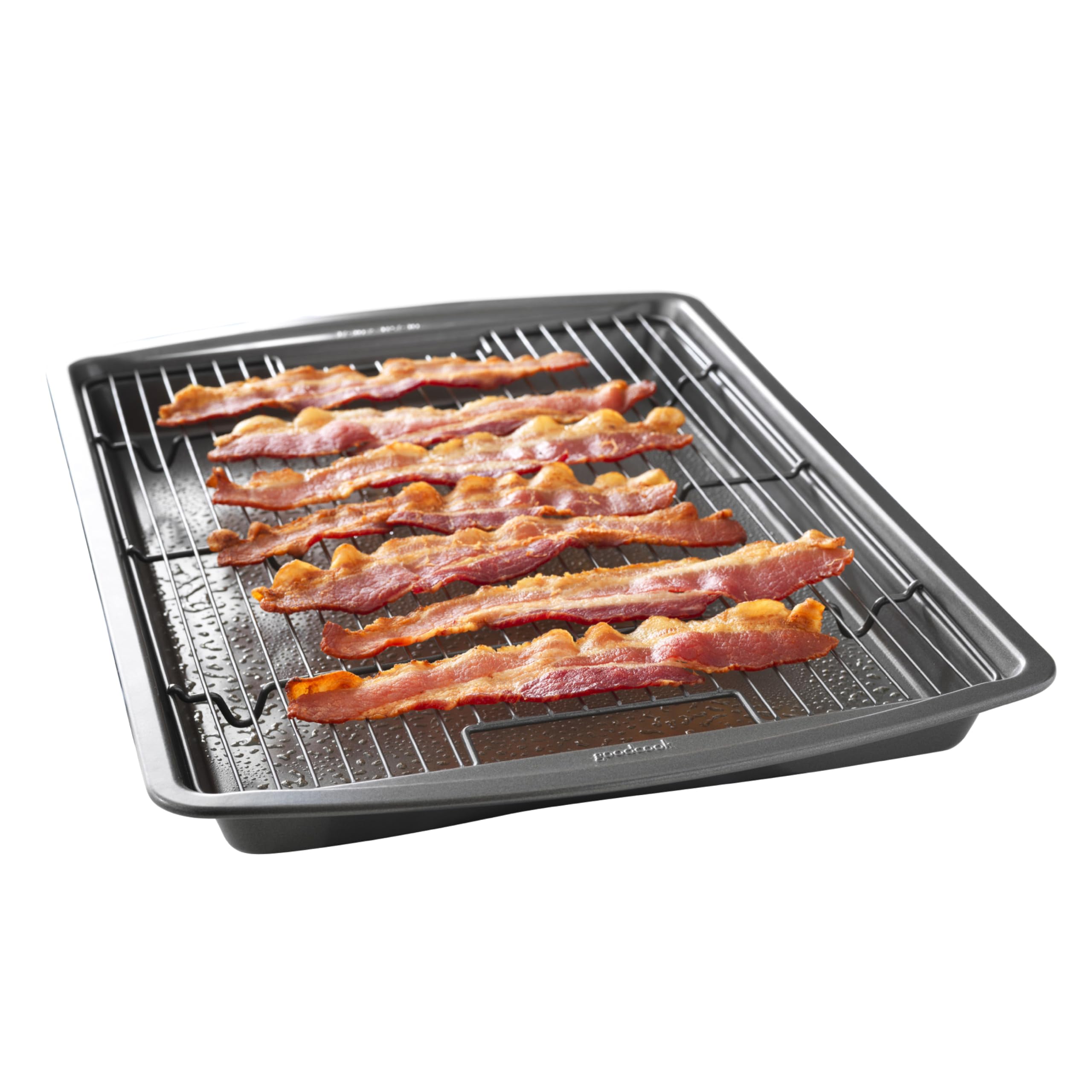 GoodCook crispy baking pan top view shows even browning