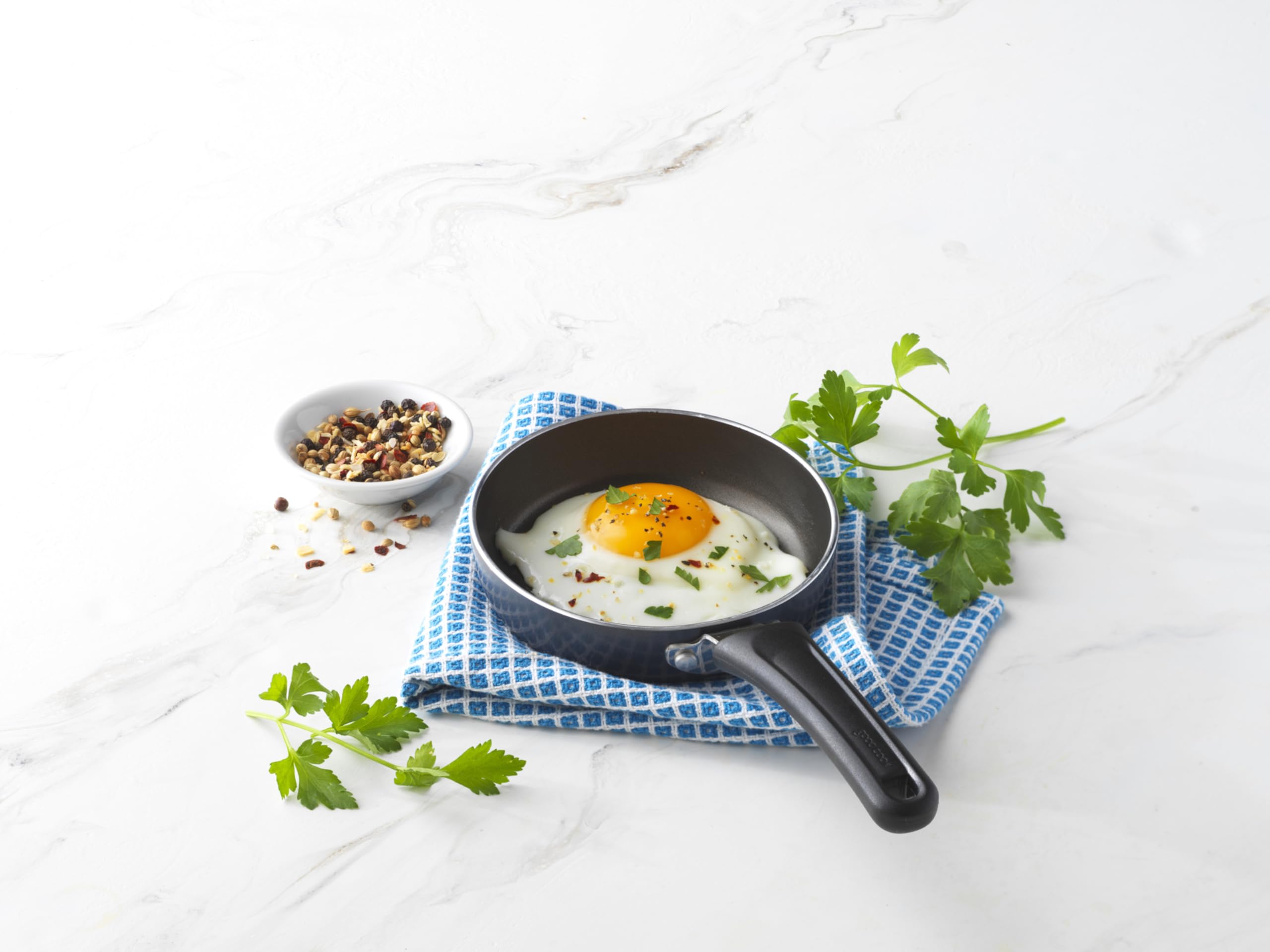 GoodCook mini frying pan with nonstick surface for easy release and cleanup.