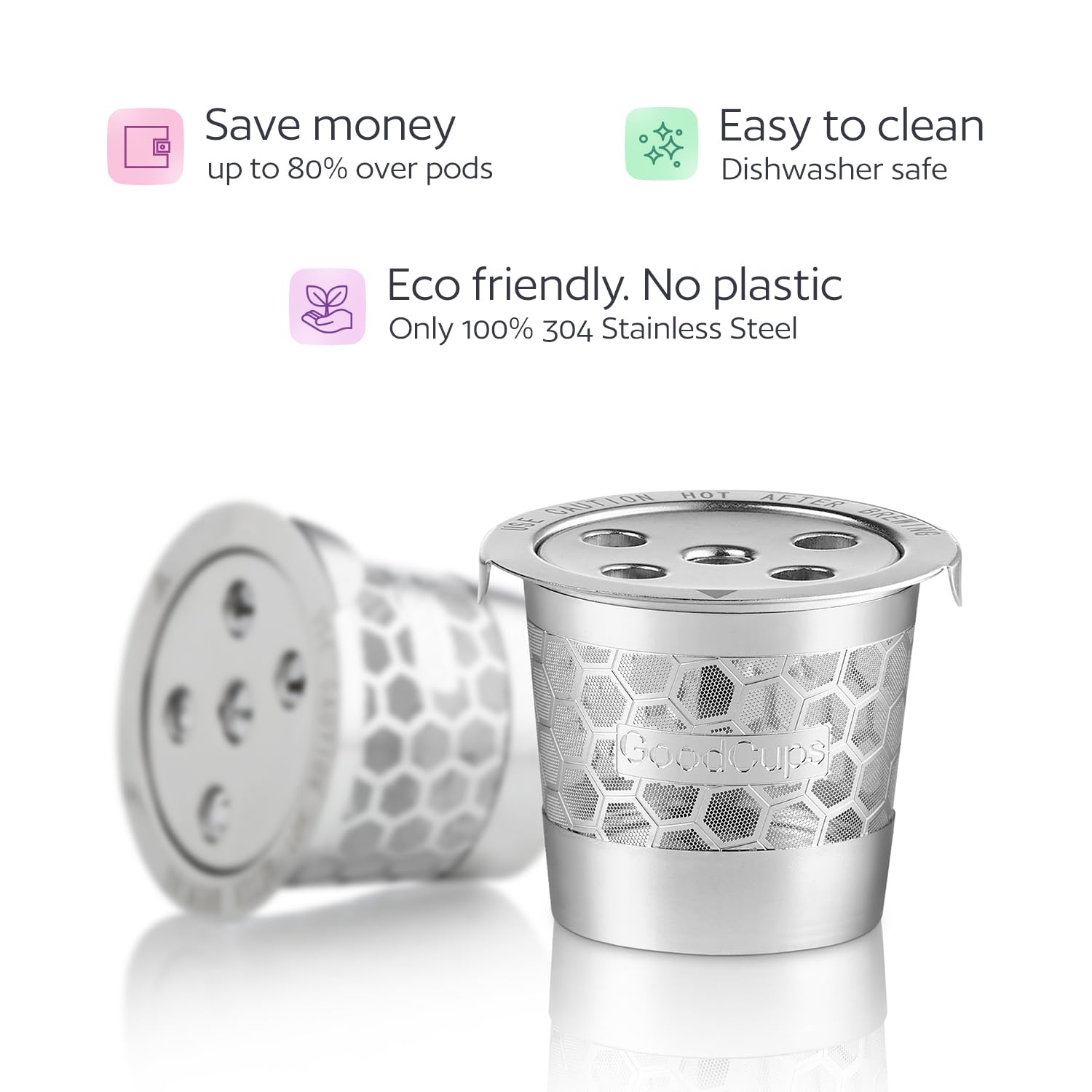 Visual emphasizing Multistream compatibility with GoodCups for precise extraction.