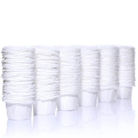 GoodCups white disposable K-Cup filters for mess-free Keurig brews.