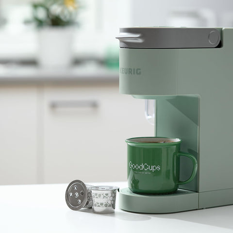 Easy-to-clean GoodCups K Cup ready for quick maintenance after brewing.