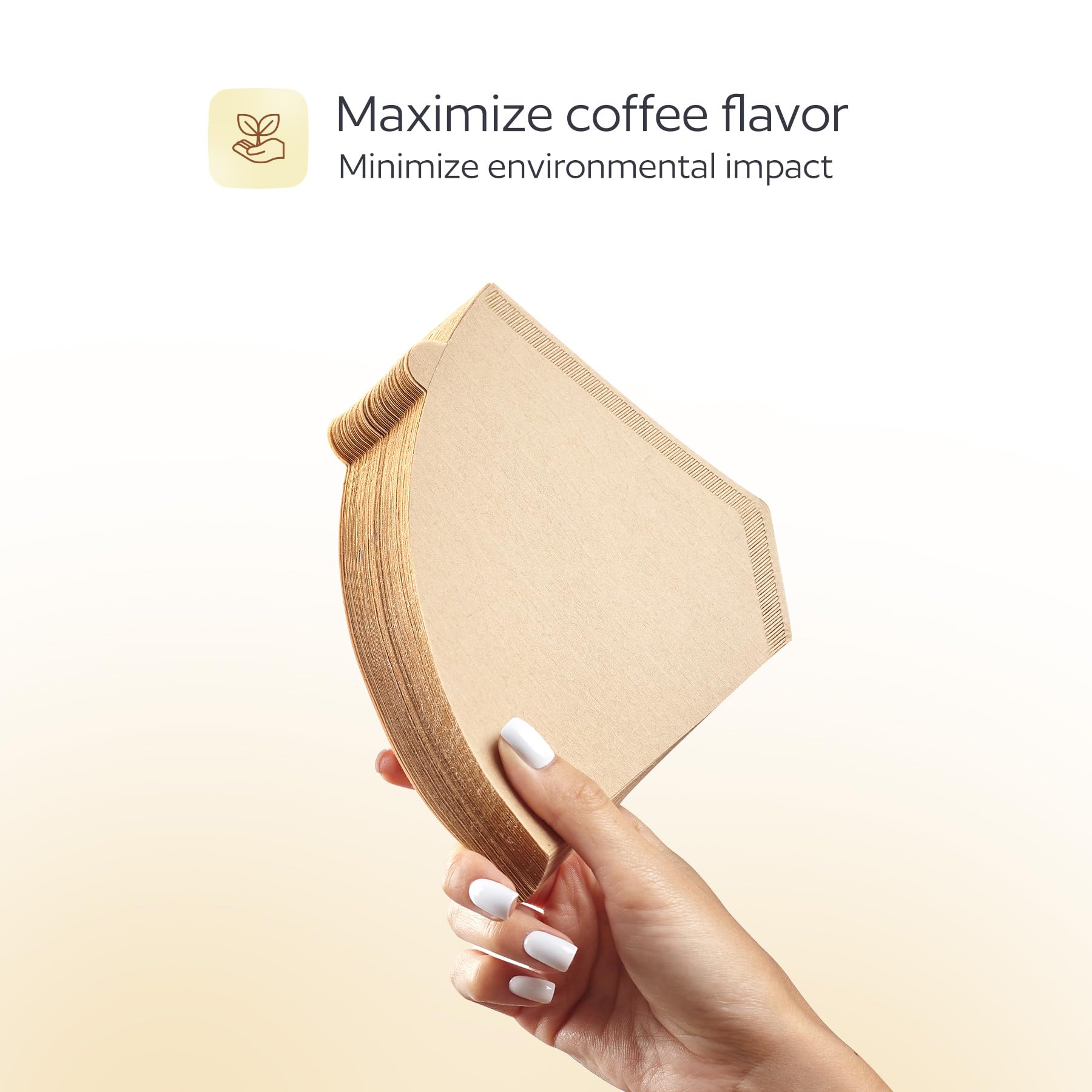 GoodCups four unbleached filter eco-friendly packaging highlights sustainability
