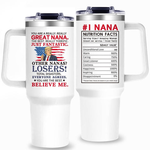 Gooddooes Nana Tumbler 40oz designed for daily use and temperature control.