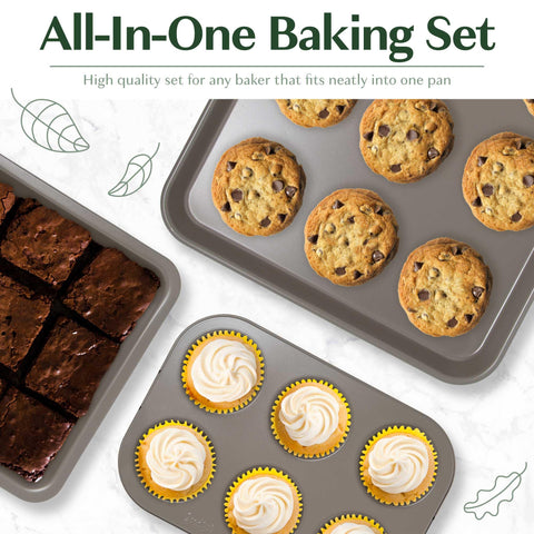 Goodful All-In-One cookie sheet handles large batches of cookies.