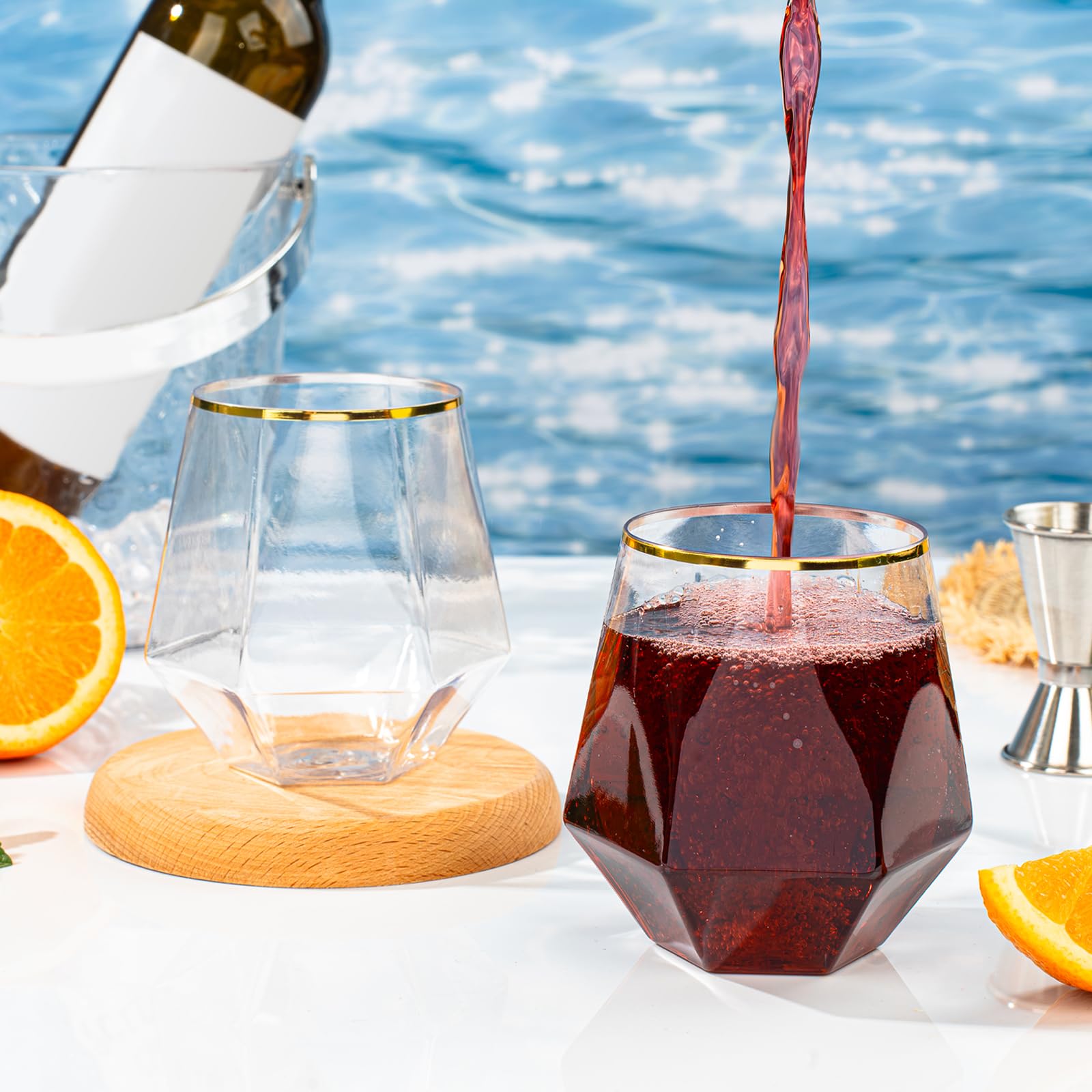 Goodluck durable polystyrene party glasses prevent cracking during celebrations.