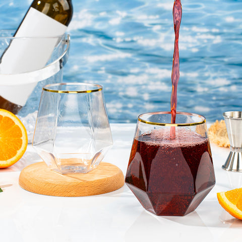 Goodluck durable polystyrene party glasses prevent cracking during celebrations.