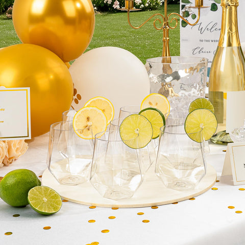 Goodluck durable polystyrene stemless glass designed for busy celebrations