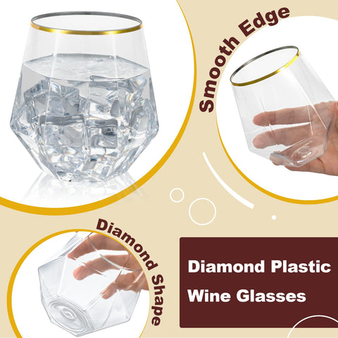 Goodluck plastic cocktail cups ideal for weddings and outdoor parties.