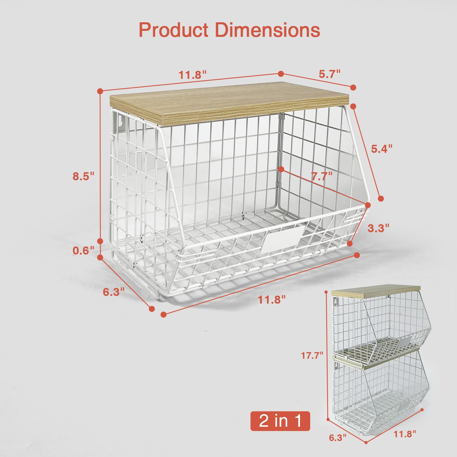 Goozii kitchen-pantry-bathroom organizer fits in multiple rooms.