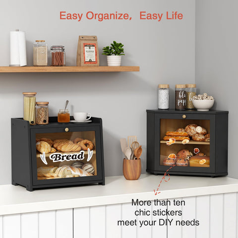 Goozii natural bamboo bread keeper adds warm, rustic style to the counter.