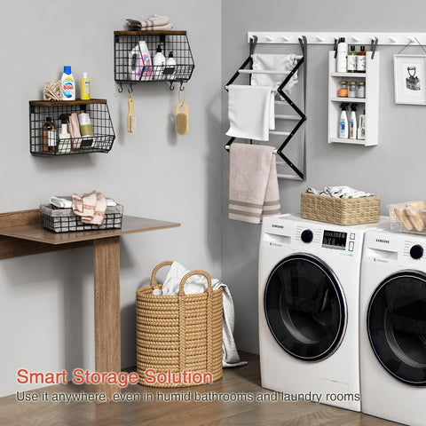 Goozii rustic black kitchen organizer blends with any décor.