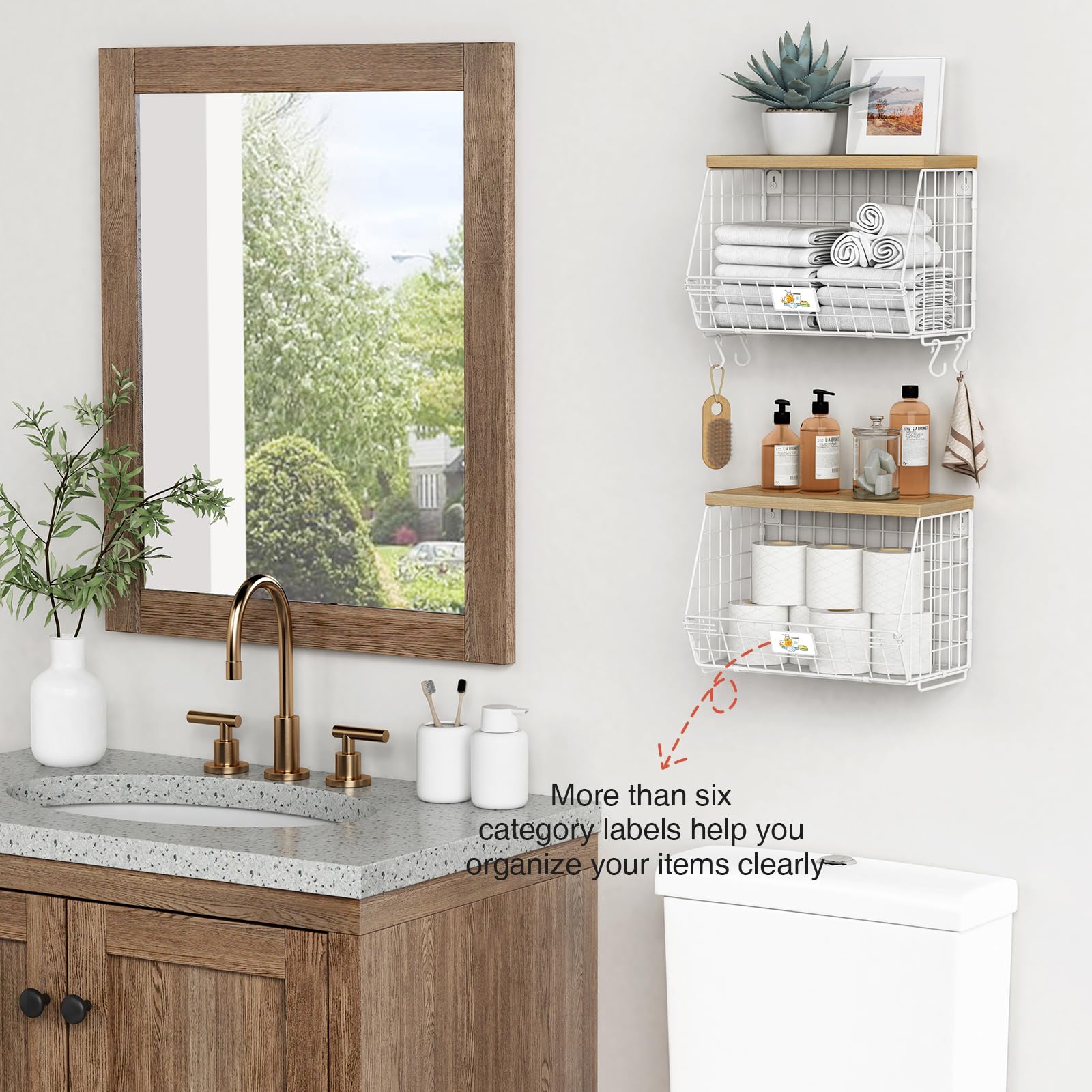 Goozii wood-lid top provides extra hidden storage and keeps items neat.