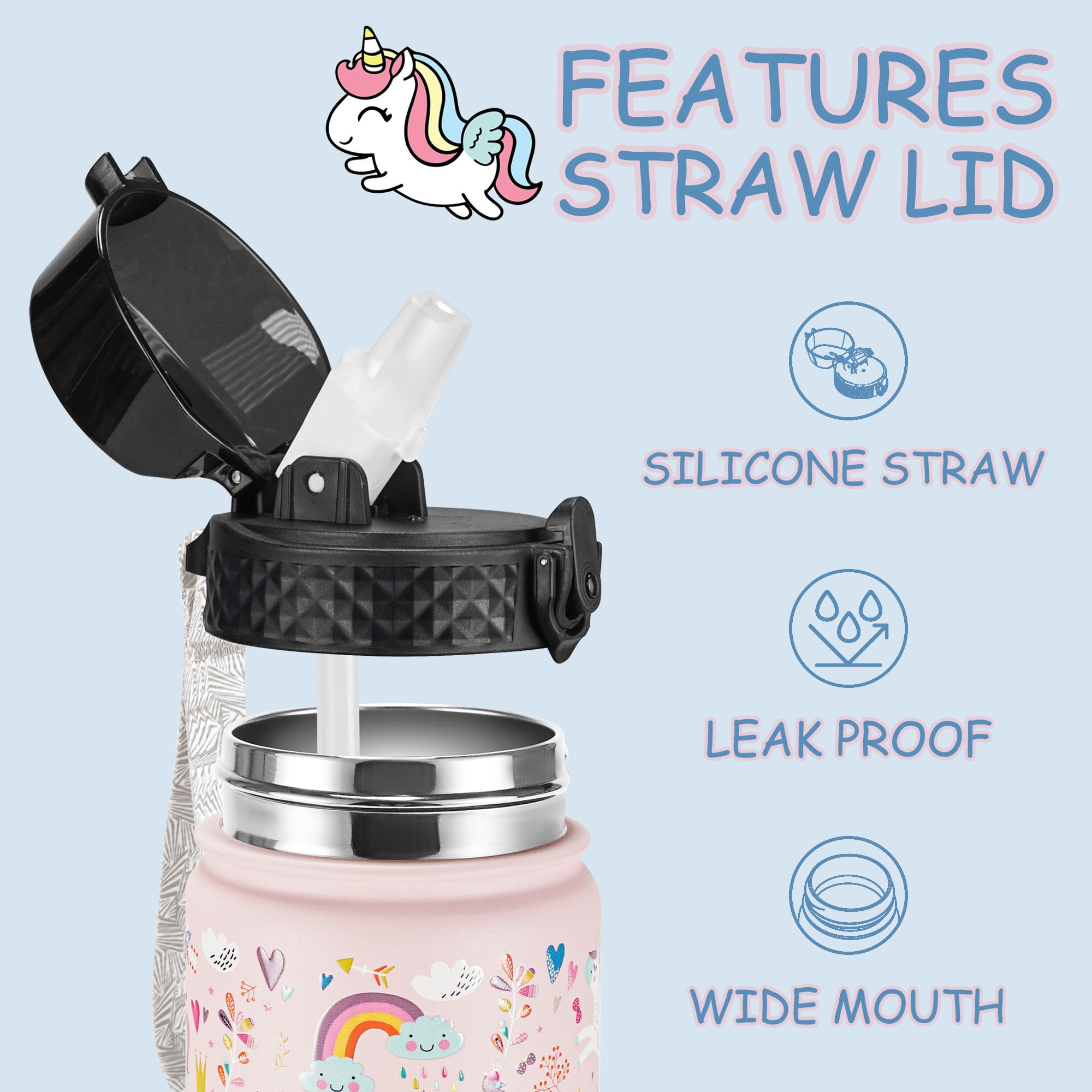 GOPPUS bottle double-wall vacuum keeps drinks cool on trips