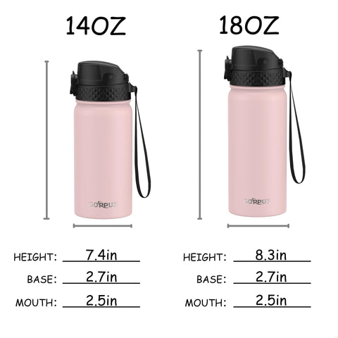 GOPPUS water bottle spill-proof lid prevents leaks at school