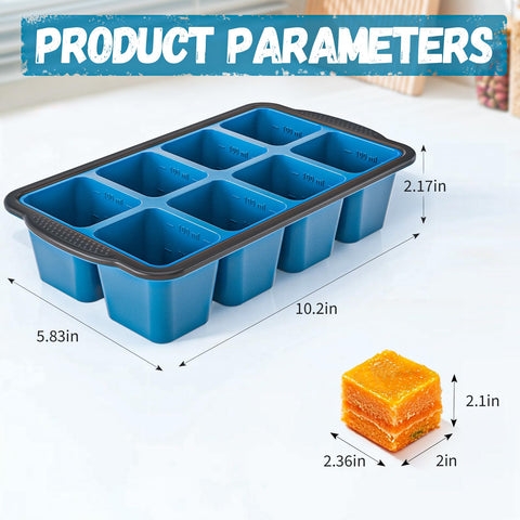 Heat-safe from -40°F to 450°F, Gorci tray doubles as baking molds.