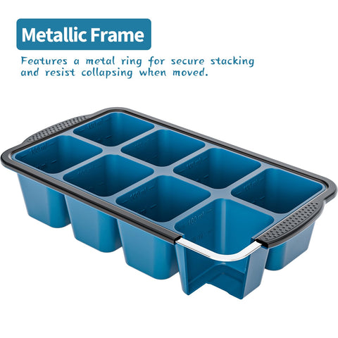 Close-up of Gorci silicone tray showing flexible surface for quick release.