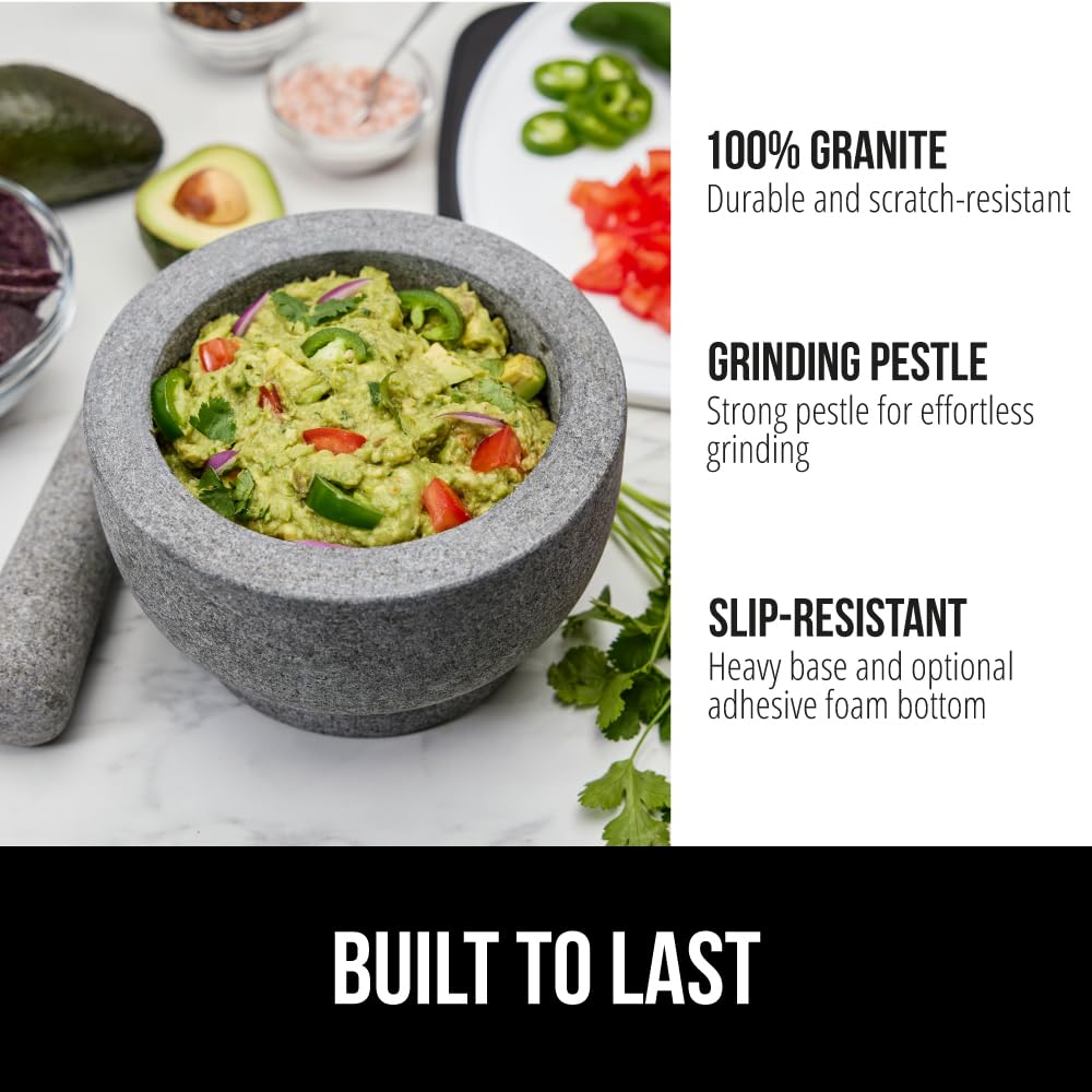 GORILLA GRIP 2-cup mortar ideal for small-batch spice blends.