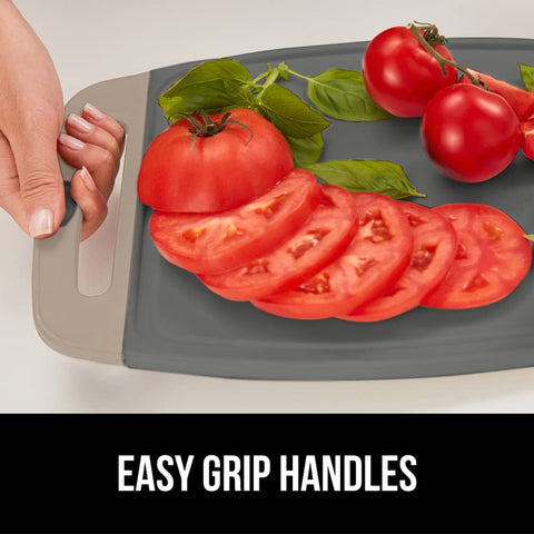 Gorilla Grip almond gray boards with secure grip handles for stability