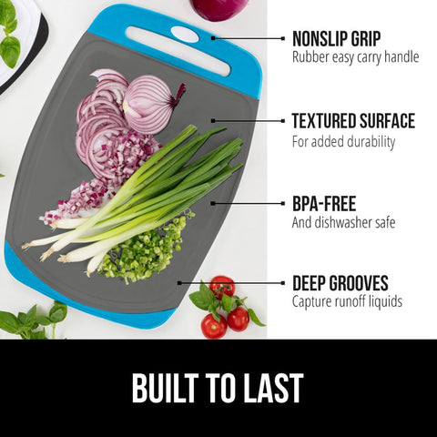 Gorilla Grip cutting board with nonporous surface for durability