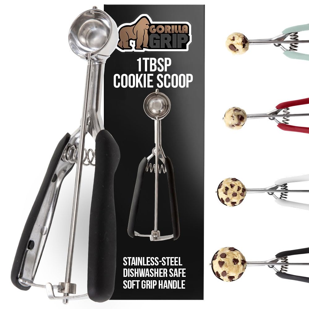 GORILLA GRIP cookie scoop 60-1tbsp with smooth release for perfect cookies