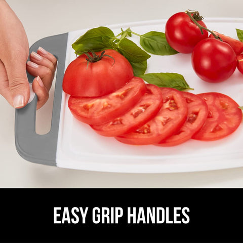 Gorilla Grip cutting board set 3, gray color accent for modern kitchens
