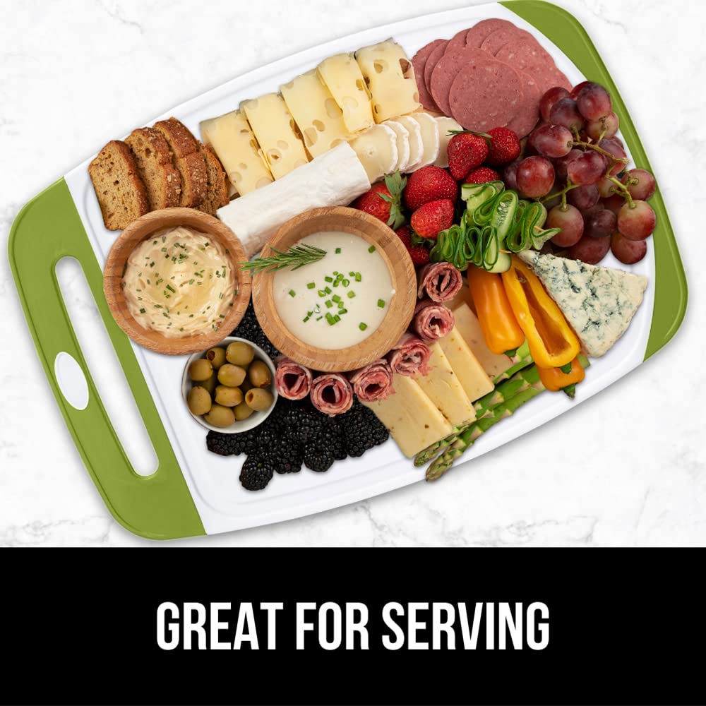 GORILLA GRIP cutting board set 3 lime orange lemon theme ideal for colorful kitchen prep.