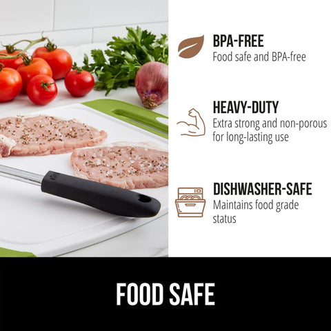 GORILLA GRIP cutting board set 3 dishwasher safe design for easy cleanup.