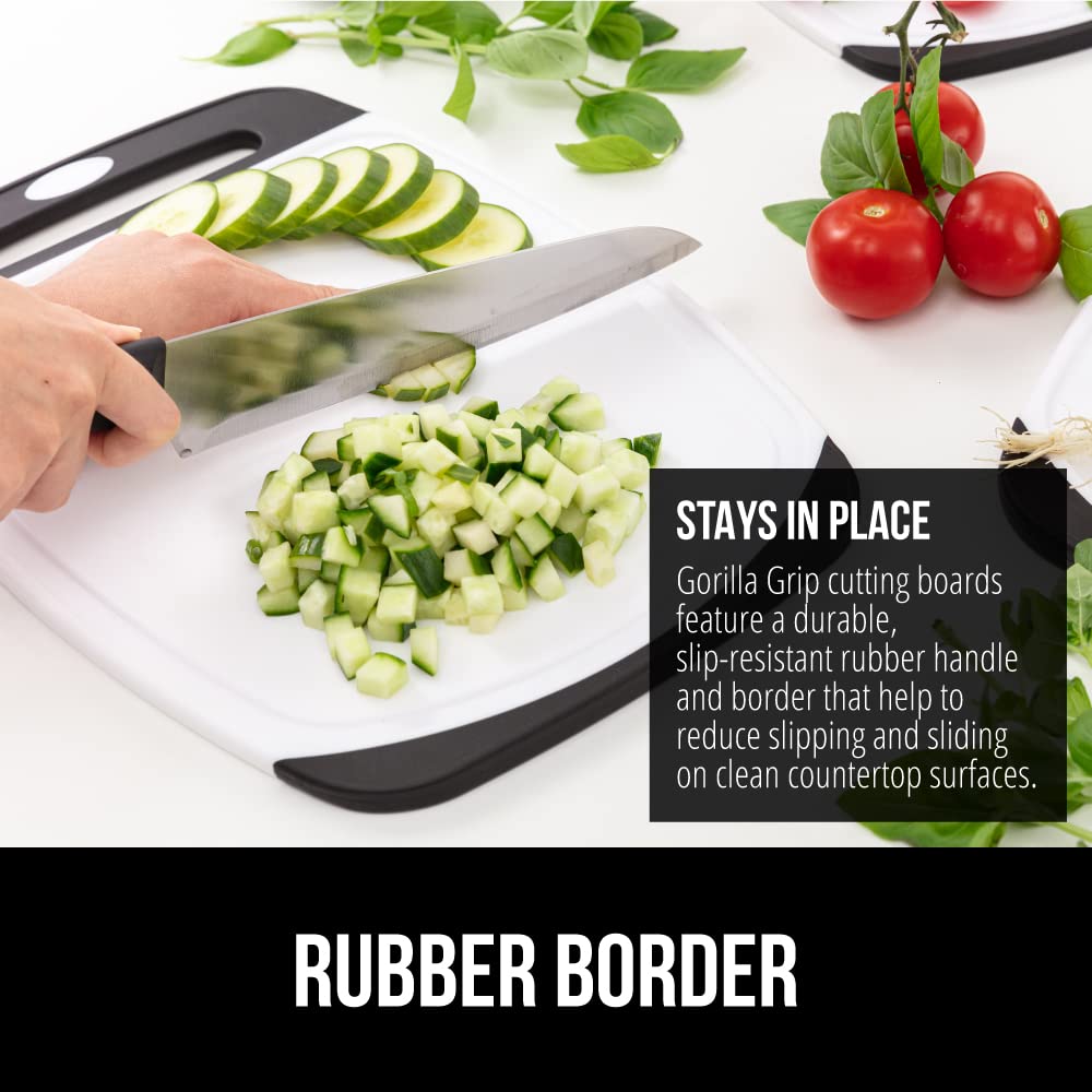 GORILLA GRIP cutting board set small size handy for quick tasks