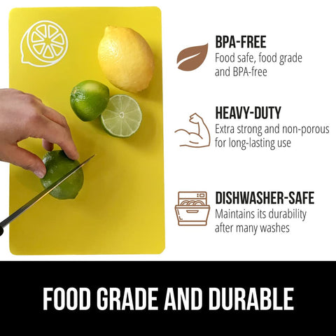 GORILLA GRIP oversized 15x12 inch boards accommodate large recipes easily