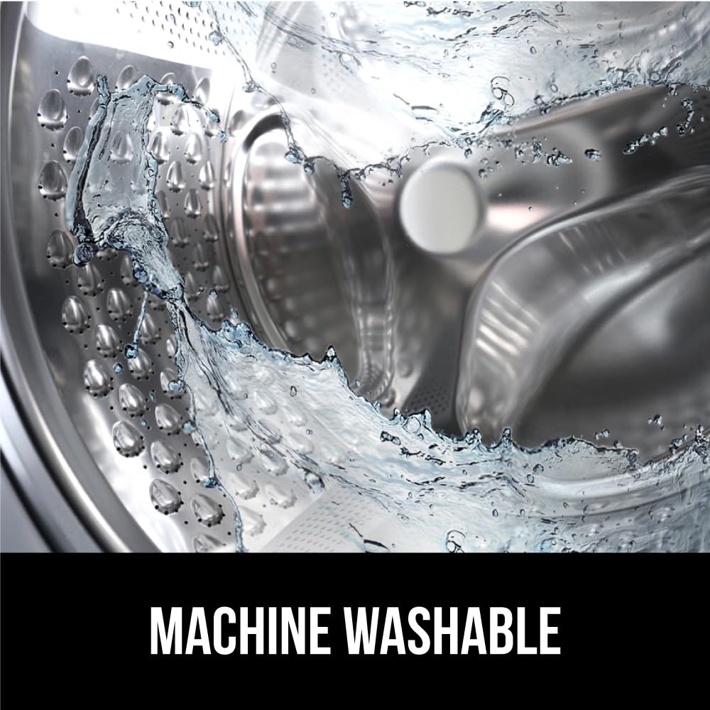 GORILLA GRIP machine washable mat for easy cleaning.