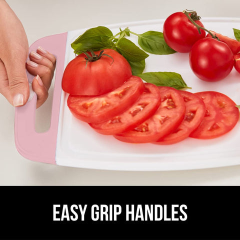 GORILLA GRIP pink cutting boards dishwasher-safe for easy cleanup