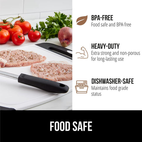 GORILLA GRIP dishwasher-safe design simplifies cleanup after meals.