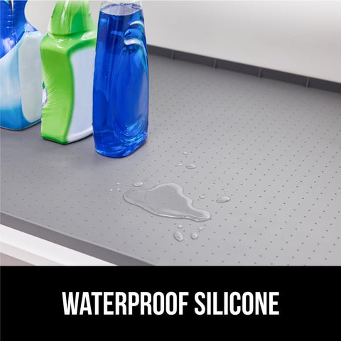 GORILLA GRIP dishwasher-safe silicone mat cleans easily and resists staining