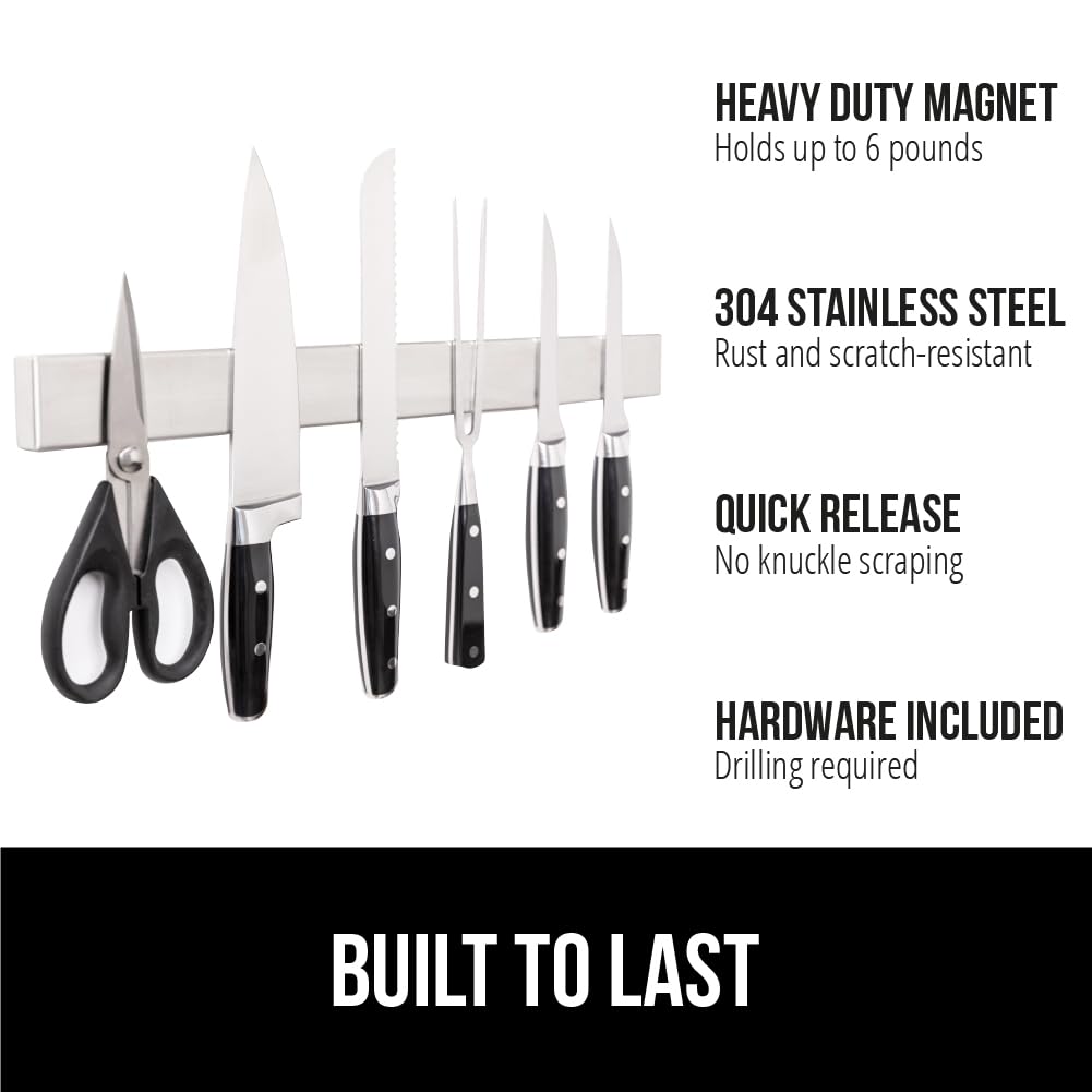 GORILLA GRIP heavy-duty magnetic strip securely holds up to six pounds