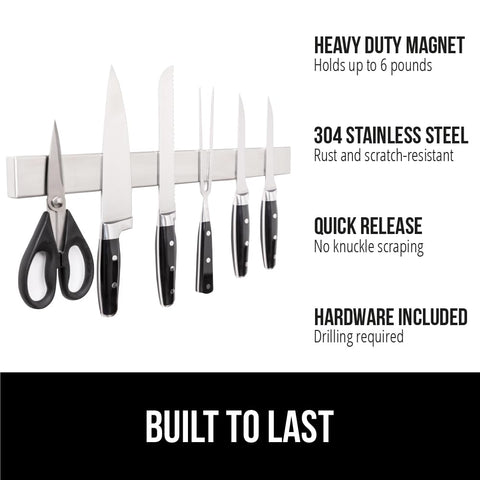 GORILLA GRIP heavy-duty magnetic strip securely holds up to six pounds