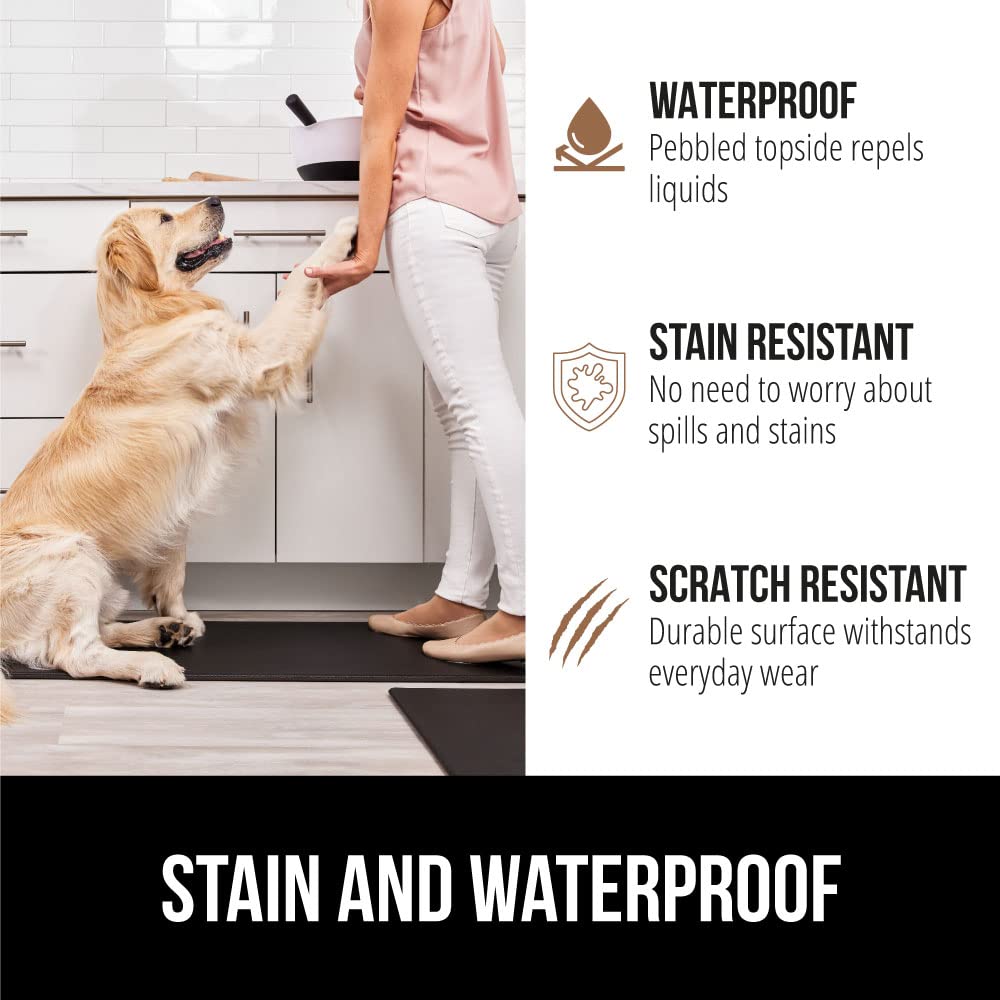 GORILLA GRIP waterproof-topside demonstrates easy cleaning and durability.