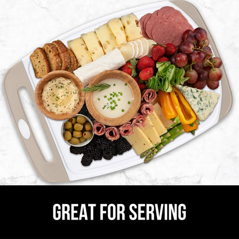 Gorilla Grip kitchen prep board – almond color for modern kitchens