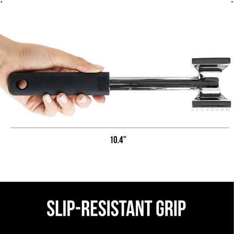 GORILLA GRIP meat tenderizer 10-4 inch length provides ergonomic leverage