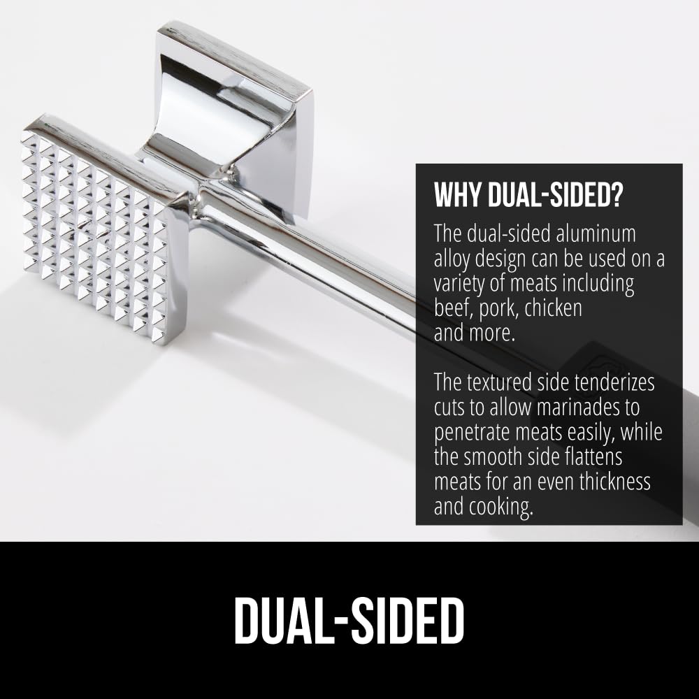 GORILLA GRIP meat tenderizer rust-resistant aluminum construction durable daily use