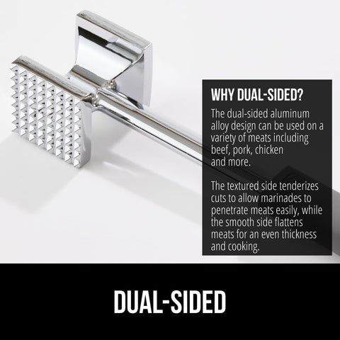 GORILLA GRIP meat tenderizer rust-resistant aluminum construction durable daily use