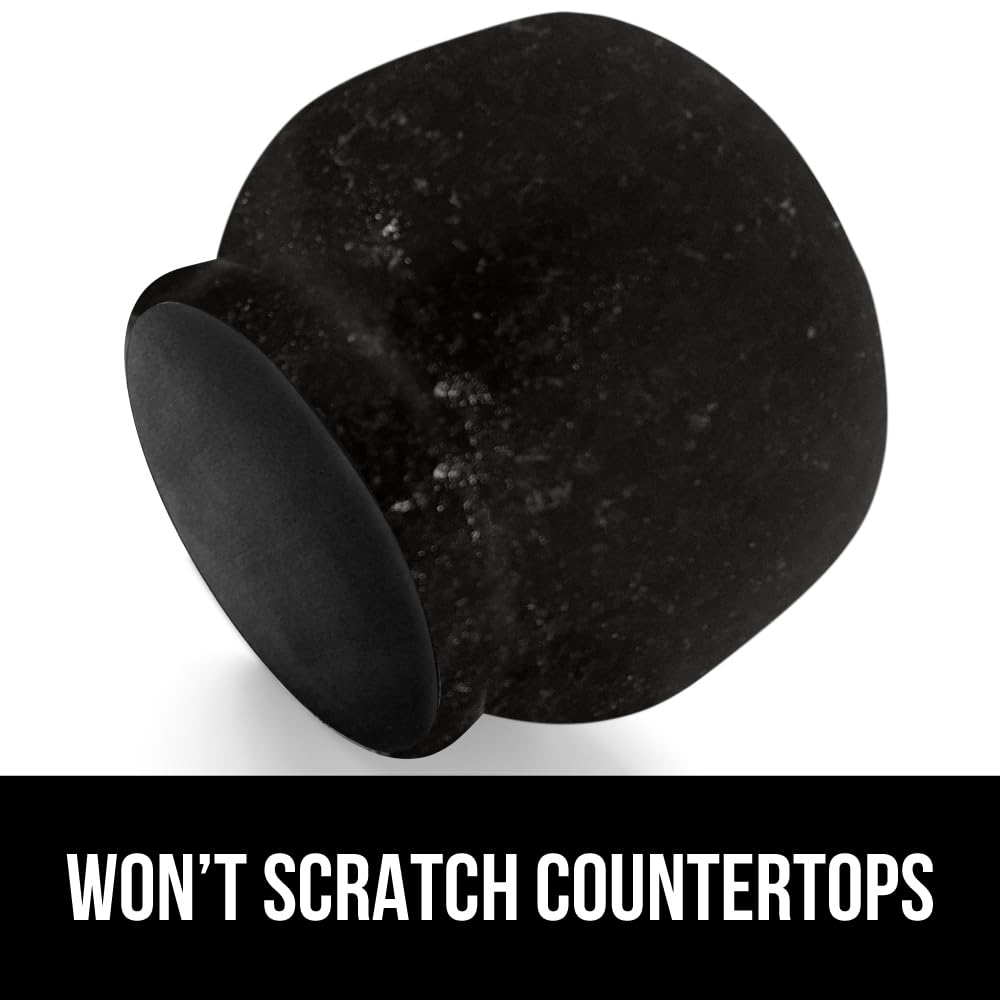 GORILLA GRIP slip-resistant base prevents sliding during grinding