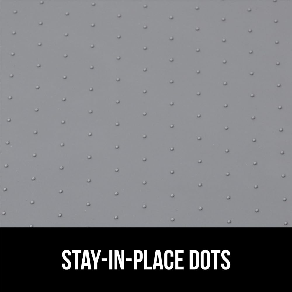 GORILLA GRIP non-slip dots prevent items from sliding on top