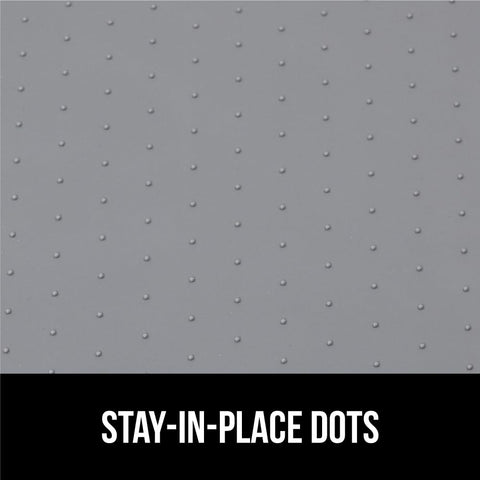 GORILLA GRIP non-slip dots prevent items from sliding on top