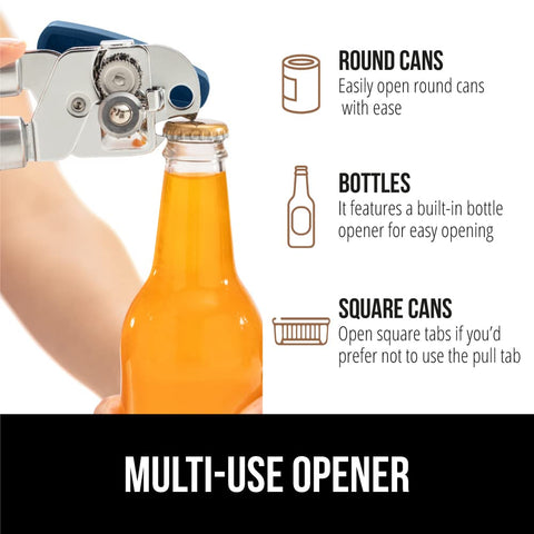 GORILLA GRIP compatible with round and square cans for versatility